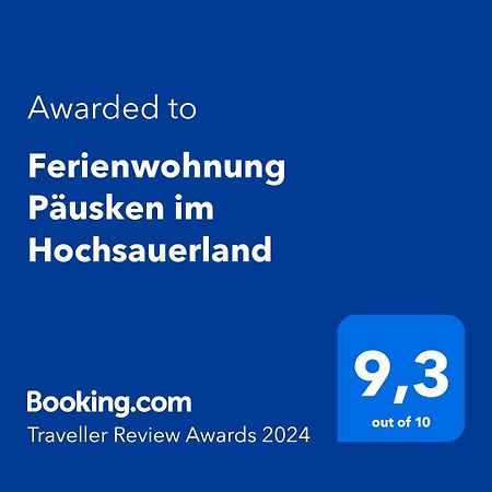 Ferienwohnung Paeusken Im Hochsauerland- E- Bike Und Auto Laden Moeglich Бествіг Екстер'єр фото